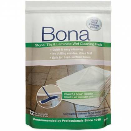 Bona Stone, Tile & Laminate Wet Cleaning Pad 12pk