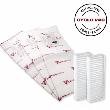Cyclovac GX5010 7010 Bags 3pk With 2pk Filters