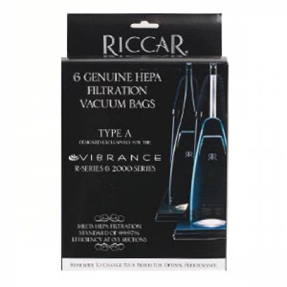 Riccar Type A Bags 6pk fits 2000 & 4000 Series